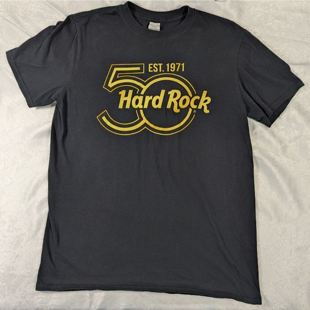 Hard Rock Hotel Casino Tulsa 50th Anniversary 2021 Men’s M T-Shirt Black
